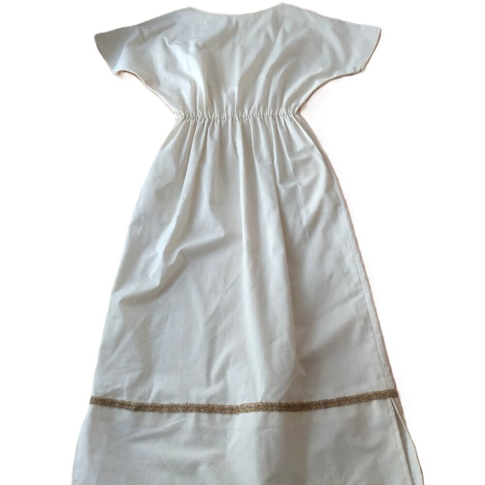 Vintage Greco Roman Dress Long Egyptian Style Theater Costume Boho Hippy